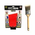 Boxtown Team 2.5 in. Edger Paint Brush, Red 109135